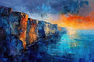 Azure Cliffs Sunset H9P4N2 55