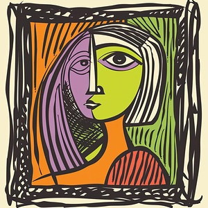 Abstract Face 79HNP2 47