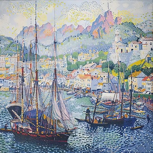 Coastal Harbor Scene 2P9H7N 64