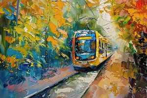 Autumn Tram Passage 92HJ5B 57