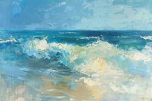 Azure Waves Crashing H29PN 57