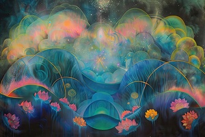 Celestial Lotus Bloom 7294HJ 45