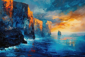 Azure Cliffs Sunset H2N9P2 65