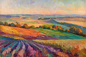 Autumn Fields At Dusk H2N9P2 58