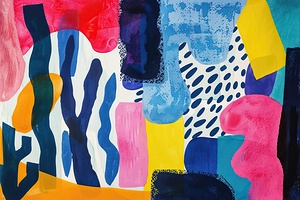 Abstract Expression Harmony 8294P 45 Print