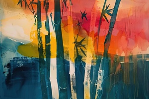 Bamboo Sunset Harmony 8927HB 45