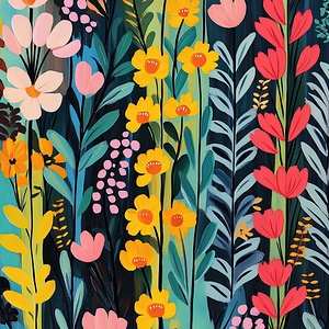 Blooming Garden Delight 2P9H7D 48