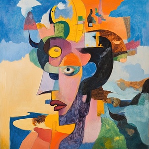 Abstract Visage H9P2N5 57