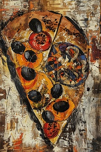 Abstract Pizza Slice H2N3P9 47