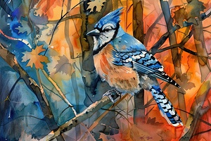 Azure Jay Autumn Glow 789JHG 62