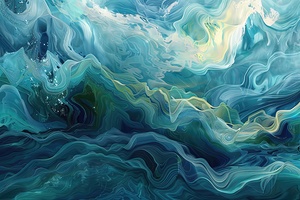 Azure Depths Flowing H429PN 53