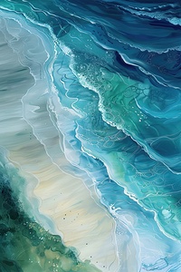 Azure Embrace Waves H29PN 55