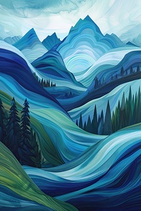 Azure Mountain Flows 2P9H7N 58