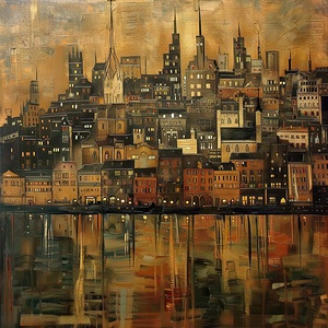 City at Twilight 29HBCJ 55