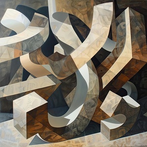 Abstract Forms Intertwined H92J5N 62