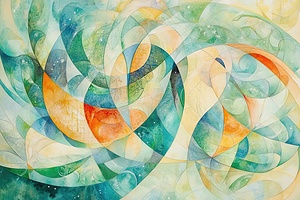 Celestial Dance 8927HB 45 Print