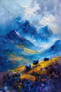 Azure Heights Grazing Yaks N492HK 52