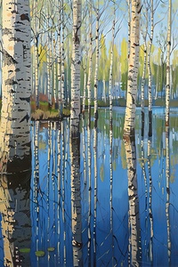 Birch Reflections Spring Thaw 2U9N7J 55