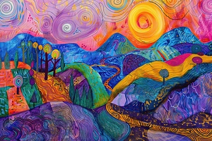 Chromatic Hills Sunrise 7P9N4 51