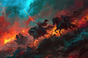 Crimson Cavalry Charge 7H29P4 45