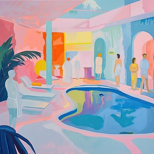 Chromatic Poolside 78HNP2 52 Print