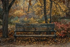 Autumn Reverie Bench K9P3D2 50