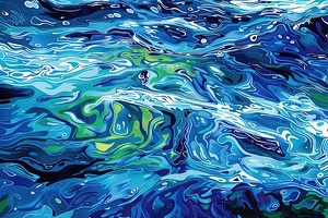 Aqua Currents Intertwined H2N9P4 48