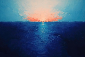 Azure Sunset Seascape H9P4N2 51