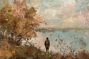 Autumn Reverie By The Lake H2N3P9 51
