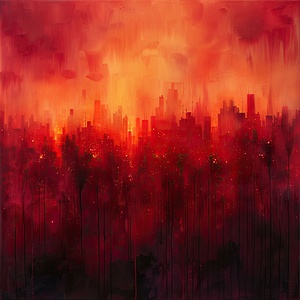 Crimson Cityscape NZ9H2D 60