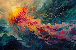 Cosmic Jellyfish Drift 92HJ54 60