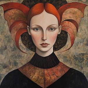 Crimson Halo Portrait J9N2P3 59