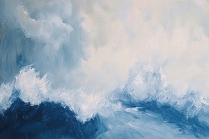 Azure Waves Crashing H7P3N 48