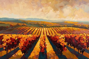 Autumn Vineyard Glow H92N5Z 57
