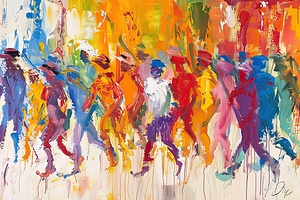 Chromatic Procession H3N9P2 60 Print