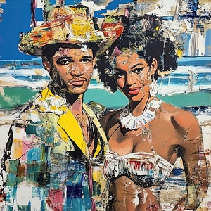 Beach Glam Couple K9P2D3 64