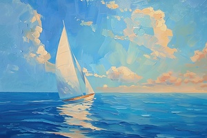 Azure Voyage Beneath Clouds 5H2N9Z 50