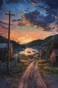 Coastal Sunset Harmony 7892B 45