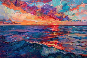 Chromatic Ocean Sunset H3N9P2 55