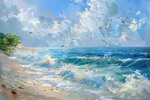 Coastal Symphony Gulls 2Y9D7H 55