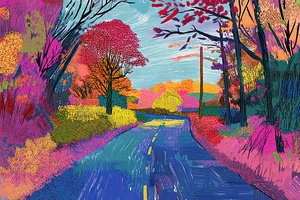 Autumn Road Reverie H9P4N2 53