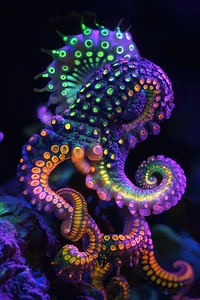 Bioluminescent Octopus Dance H92N5Z 67