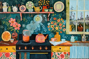 Cozy Kitchen Still Life 29HBCP 58