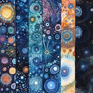 Cosmic Bloom Tapestry H29PN 55