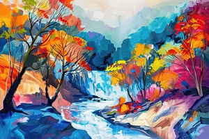 Autumn River Flow H9P4N2 55