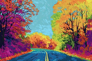 Autumn Road Vision 9J3N4Z 57