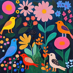 Birds in Bloom 79HNP2 45