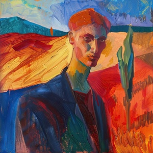 Auburn Gaze Across Fields 7P3N9H 60