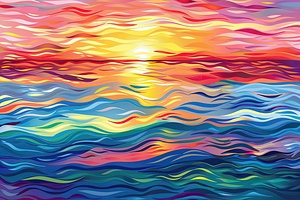 Chromatic Ocean Sunset H2N9P2 45