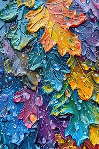 Autumn Rain Leaves H29PNZ 45